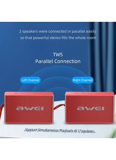 800mAh Bluetooth Speaker TWS Pairing Music Player Subwoofer for Cell Phones, Computers Y665 