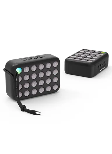 Compact Bluetooth Speaker TWS Pairing Music Player Subwoofer with Light Y385 