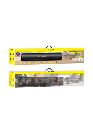 Bluetooth TWS Pairing TV Soundbar Wireless Speaker Stereo Bass Sound Subwoofer Y333 