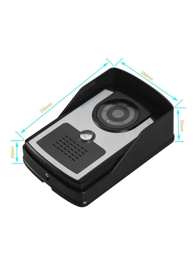 810FC11 7-inch Video Viewer Door Bell Night Vision Camera Home Security Smart Doorbell, EU Plug