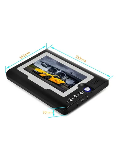 810FC11 7-inch Video Viewer Door Bell Night Vision Camera Home Security Smart Doorbell, EU Plug