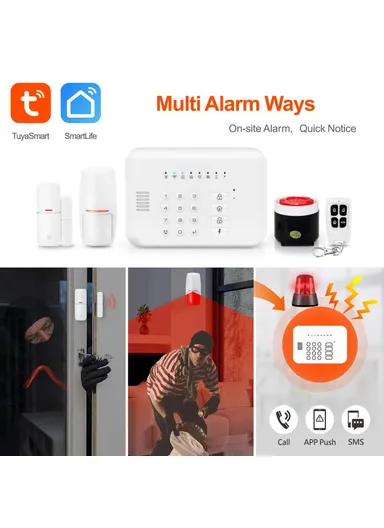 WiFi GSM Tuya Smart Home Security Alarm System Anti-Theft Auto Dialer GW1 