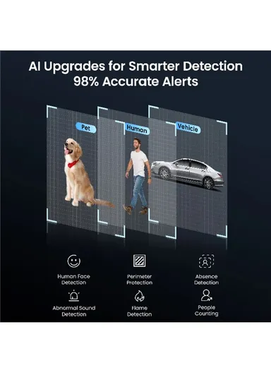 8MP HD Camera Humanoid Tracking Two-way Talk APP Monitoring Outdoor Indoor Security Camera C2968W - EU Plug