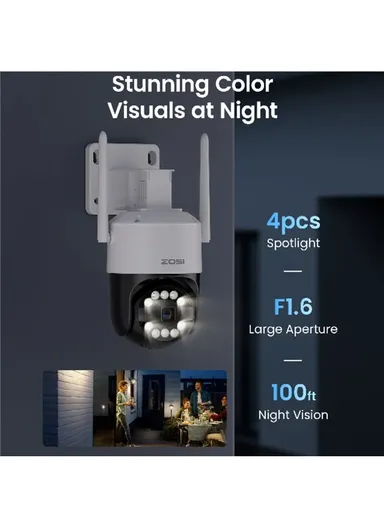 8MP HD Camera Humanoid Tracking Two-way Talk APP Monitoring Outdoor Indoor Security Camera C2968W - EU Plug