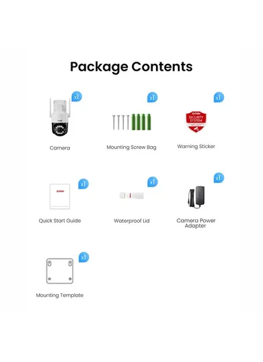 8MP HD Camera Humanoid Tracking Two-way Talk APP Monitoring Outdoor Indoor Security Camera C2968W - EU Plug