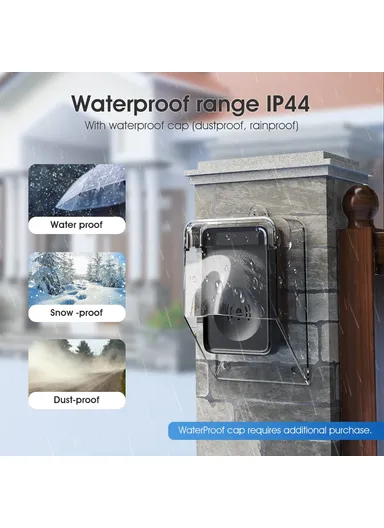 Smart Wireless Doorbell 4-Gear Volume Waterproof Home Door Bell, 2 Receiver + 2 Buttons (CE is applying) - White