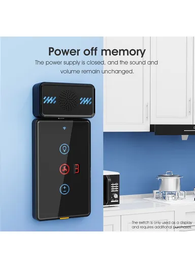 Smart Wireless Doorbell 4-Gear Volume Waterproof Home Door Bell, 2 Receiver + 2 Buttons (CE is applying) - White