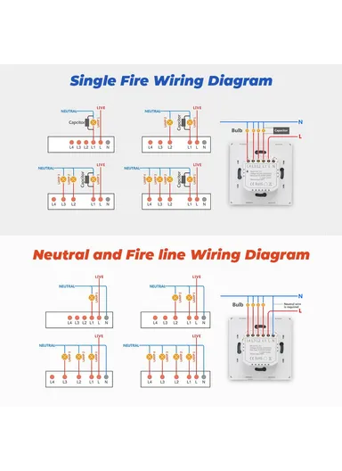 2 Gang WiFi + Bluetooth Dual Mode APP Voice Control Smart Touch Wall Switch DS-101JL-2 (L8.6 x W8.6 x D3.5)cm - Gold