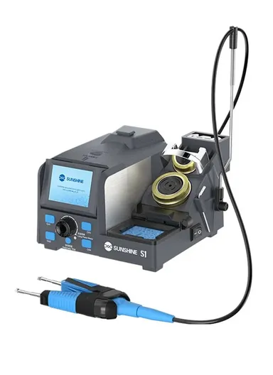 Intelligent Precision Soldering Station Smart Sleep Color Screen Display Soldering Station S1 - EU Plug