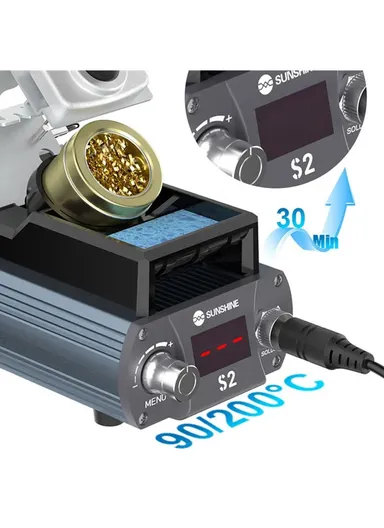 Precise Soldering Station Digital Display Soldering Station for C210 Soldering Iron Tips S2 - EU Plug