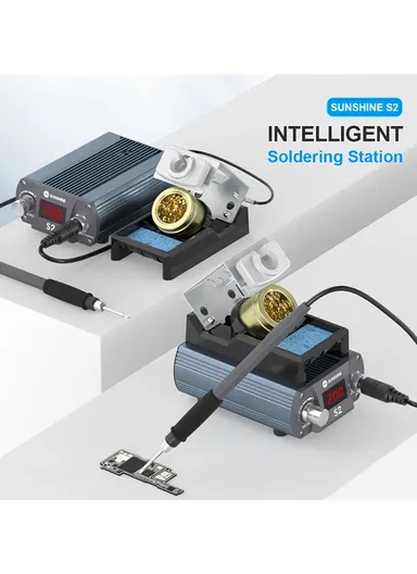 Precise Soldering Station Digital Display Soldering Station for C210 Soldering Iron Tips S2 - EU Plug