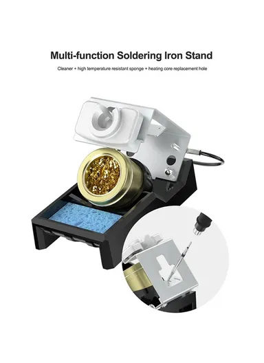 Precise Soldering Station Digital Display Soldering Station for C210 Soldering Iron Tips S2 - EU Plug