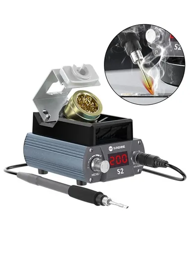 Precise Soldering Station Digital Display Soldering Station for C210 Soldering Iron Tips S2 - EU Plug
