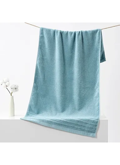 50x100cm Ultra Soft Bath Face Washing Towel Highly Water Absorbent Cotton Bath Towel (L100 x W50)cm - Green