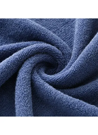 50x100cm Ultra Soft Bath Face Washing Towel Highly Water Absorbent Cotton Bath Towel (L100 x W50)cm - Blue