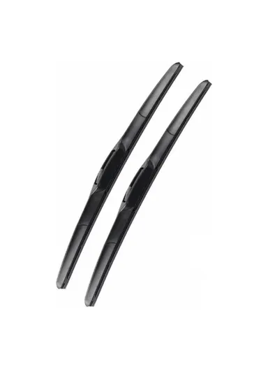 17" 2Pcs Universal Three-Stage Car Wiper Blade ABS + Rubber Noiseless Vehicle Wiper Blade