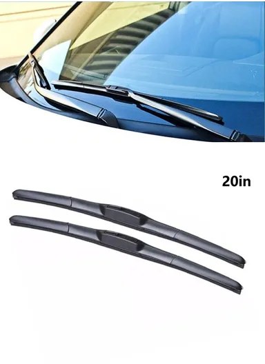 20" 2Pcs Universal Three-Stage Car Wiper Blade ABS + Rubber Noiseless Vehicle Wiper Blade