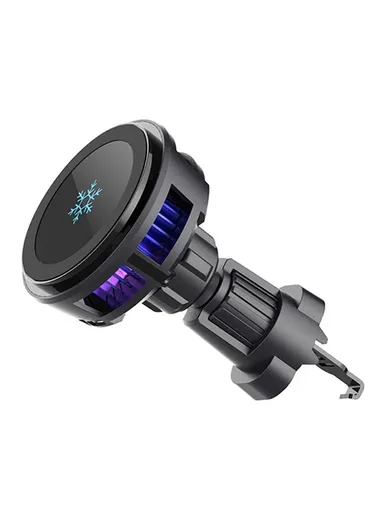 Q7 Semiconductor Cooling Car Air Vent 15W Magnetic Wireless Charger with RGB Light