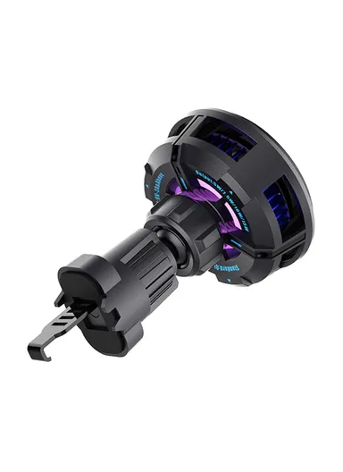 Q7 Semiconductor Cooling Car Air Vent 15W Magnetic Wireless Charger with RGB Light