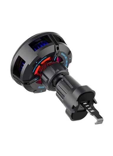 Q7 Semiconductor Cooling Car Air Vent 15W Magnetic Wireless Charger with RGB Light