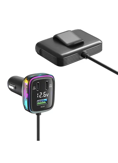 Cable Cigarette Lighter Splitter Car Charger Adapter with Multiple Type-C USB Outputs GC05 