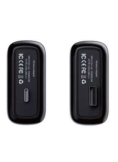 Z1RGB Carplay Auto Box Adapter Plug and Play Car Wired to Wireless Dongle (L5.3 x W2.4)cm - Type-C Elbow