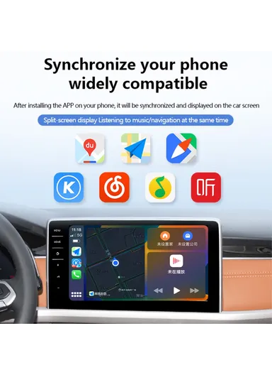 Z1RGB Carplay Auto Box Adapter Plug and Play Car Wired to Wireless Dongle (L5.3 x W2.4)cm - Type-C Elbow