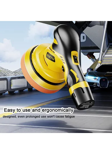 6000mAh Electric Car Polisher Waxing Polishing Machine Vehicle Maintenance Tool
