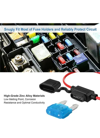 120Pcs/Box Mini Auto Blade Fuses Set 2-35A Assorted Color-coded Carved Amp Rating Fuse