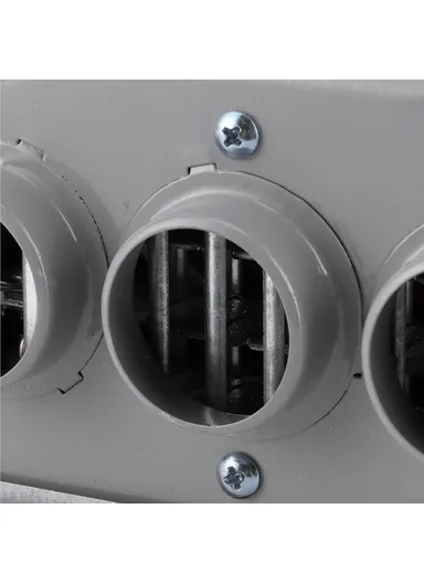 24V 800W Three Hole Car Water Heater Window Defrosting Defogging Vehicle Heating Fan (W22 x D12 x H9.5)cm 
