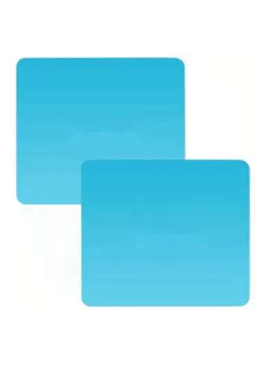 2Pcs Square 17.5x20cm Car Rear View Mirror Film PET Anti-Fog Rainproof Mirror Film with Tools