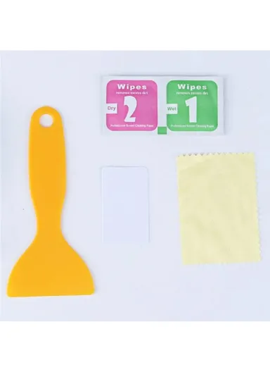 2Pcs Square 17.5x20cm Car Rear View Mirror Film PET Anti-Fog Rainproof Mirror Film with Tools