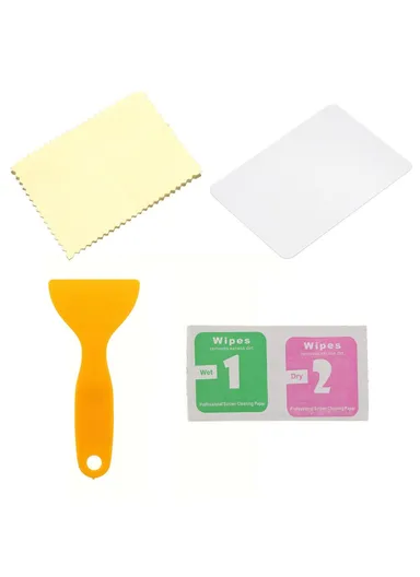 Car Rearview Mirror Waterproof Anti-Fog Film Install Tools Set Wipes Cleaning Cloth Scraper Spray Bottle Kit
