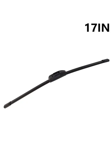 1Pc Universal Car Windshield Wiper Blade ABS + Rubber Noiseless Vehicle Wiper Blade - 17-inch
