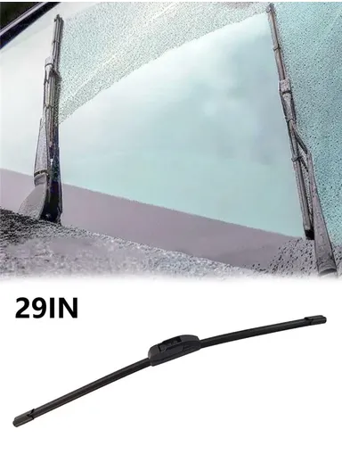 1Pc Universal Car Windshield Wiper Blade ABS + Rubber Noiseless Vehicle Wiper Blade - 29-inch