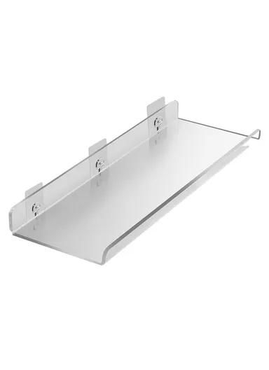 30x10x4cm Transparent Acrylic U-Shaped Display Storage Rack Punch-Free Bathroom Wall Storage Shelf