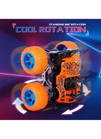 All-Terrain Monster Toy Trucks 4WD Inertia Drive with Shockproof Springs &amp; Durable Rubber Wheels for Kids