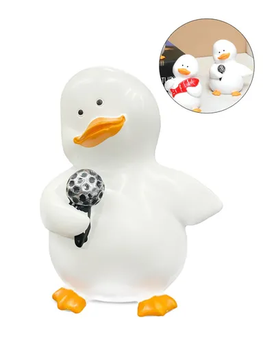 Resin Singing Blind Duck Decoration Suitable For Desktop, Bedroom, Car BN-147F (W6.5 x D6 x H8.5)cm