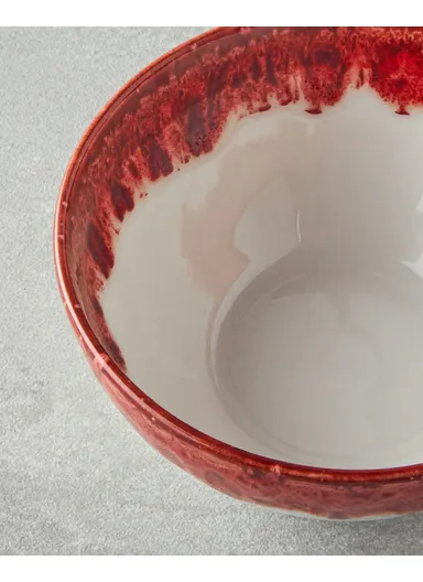 Larry Porcelain Bowl 14 cm Red