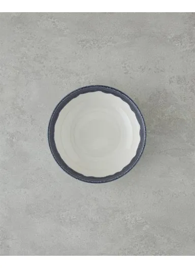 Larry Porcelain Boat Plate 14 cm Navy Blue