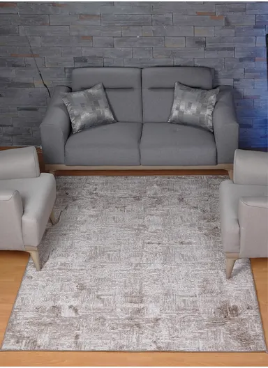 200x100cm Silk Thread Carpet - Beige