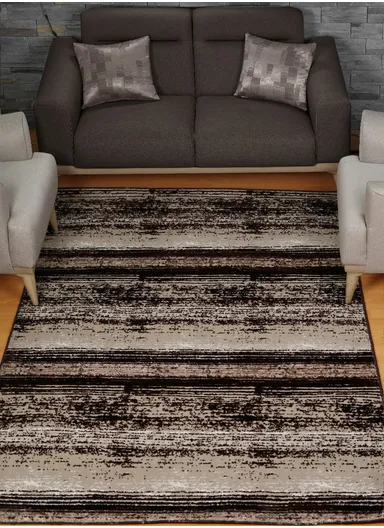 230x160cm Silk Thread Carpet - Brown