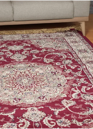 340x240cm Warm Wool Carpet - Bordeaux