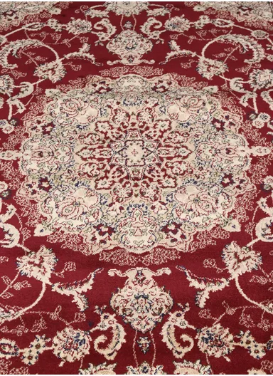 280x200cm Warm Wool Carpet - Bordeaux