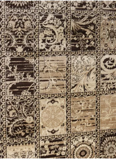 280x200cm Warm Wool Carpet - Beige &amp; Brown