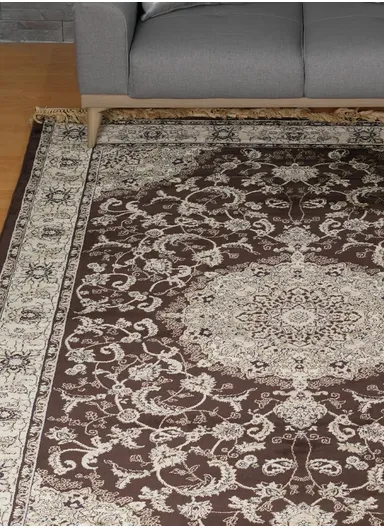 340x240cm Warm Wool Carpet - Brown