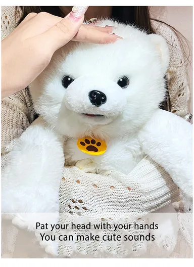 Dog Plush Singing Backpack, Learn To Talk &amp; Barks Funny Bag For Boy Girl (L30 x W20 x H45)cm