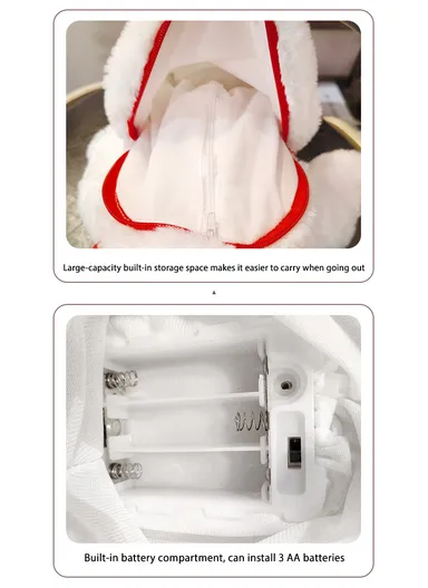 Dog Plush Singing Backpack, Learn To Talk &amp; Barks Funny Bag For Boy Girl (L30 x W20 x H45)cm