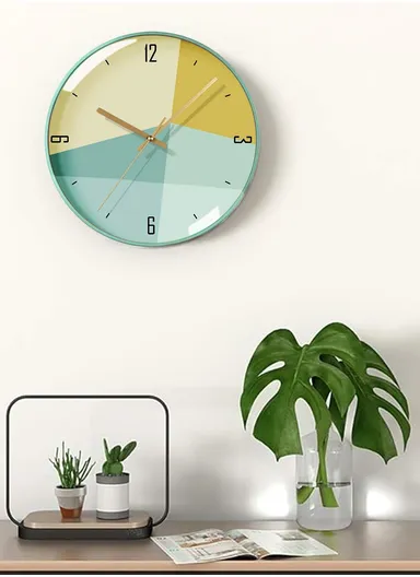 30cm Modern Minimalist Battery-Operated Wall Clock Stylish Design, with Long-Lasting Performance &amp; Smooth Plastic Frame
