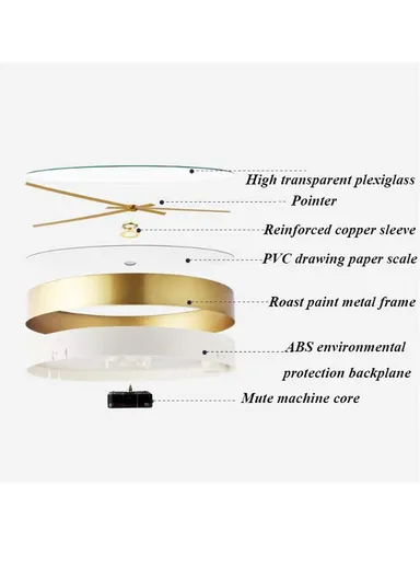 30cm Modern Minimalist Battery-Operated Wall Clock Stylish Design, with Long-Lasting Performance &amp; Smooth Plastic Frame